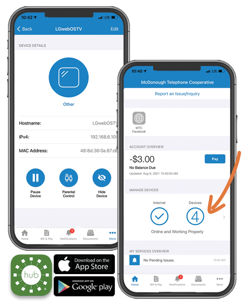 SmartHub smartphone app
